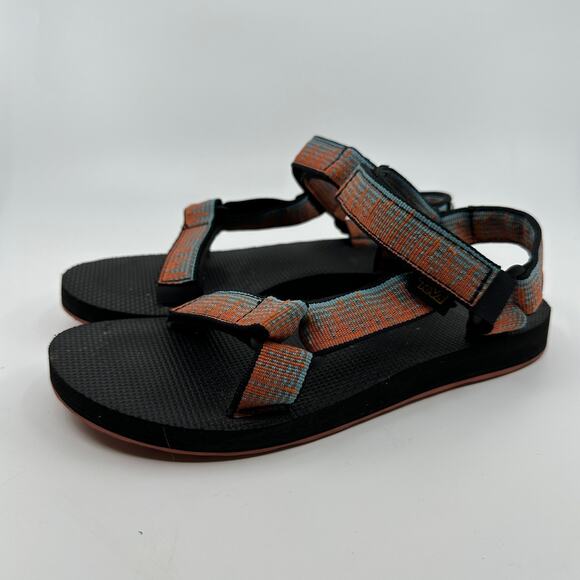 Teva Original Mirage Sandal Universal Atmosphere Carrot Brown/Black Men 6 Hiking - Picture 5 of 7